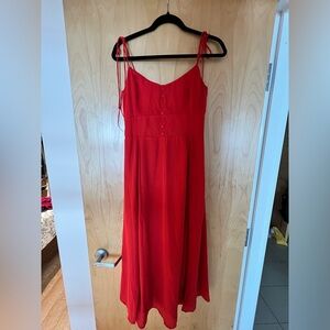 BNWOT Abercrombie Tie Strap Corset Midi Dress - medium